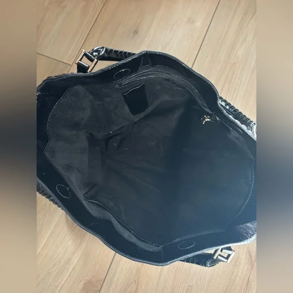 Anya Hindmarch Tassel Tote Bag Black patent leather - Picture 6 of 8